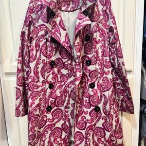 Merona Paisley Trench Coat